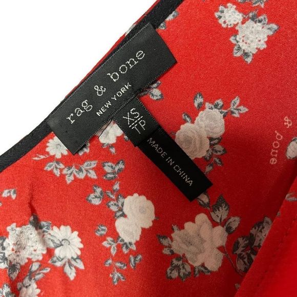 Rag & Bone Scarlet Floral Midi Dress - Picture 9 of 9